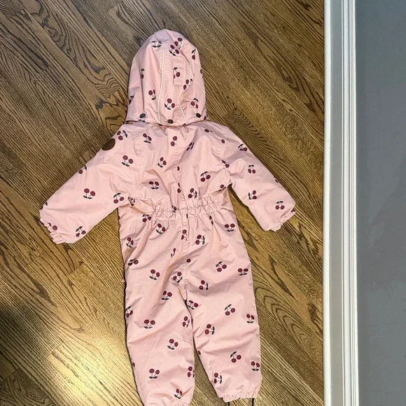 Kuling kids Pink Cherry Print Snowsuit - Picture 7 of 8